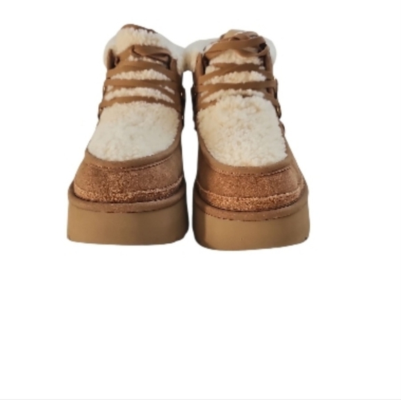 UGG Classic New Heights Lace Up Chestnut Boot Womens Size 12 S/N 1167772 NEW - Picture 6 of 9